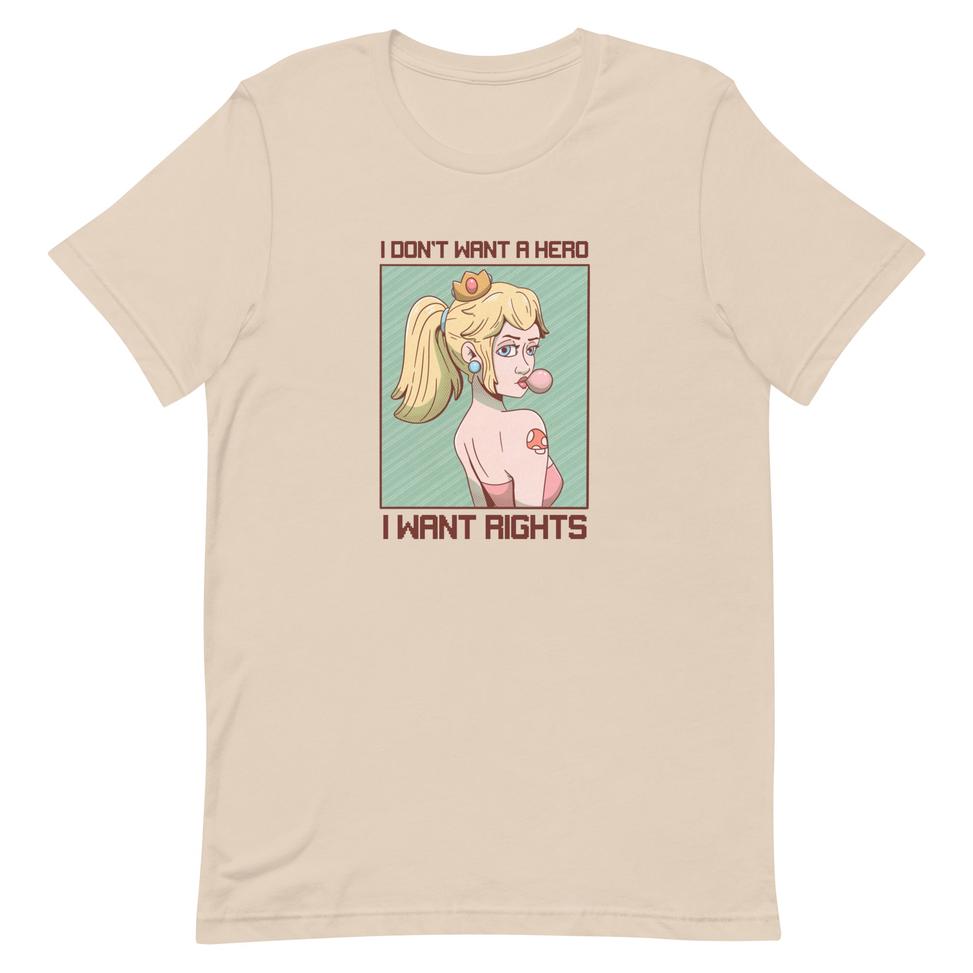 I Want Rights | Unisex t-shirt | Feminist Gamer Threads and Thistles Inventory Soft Cream XS