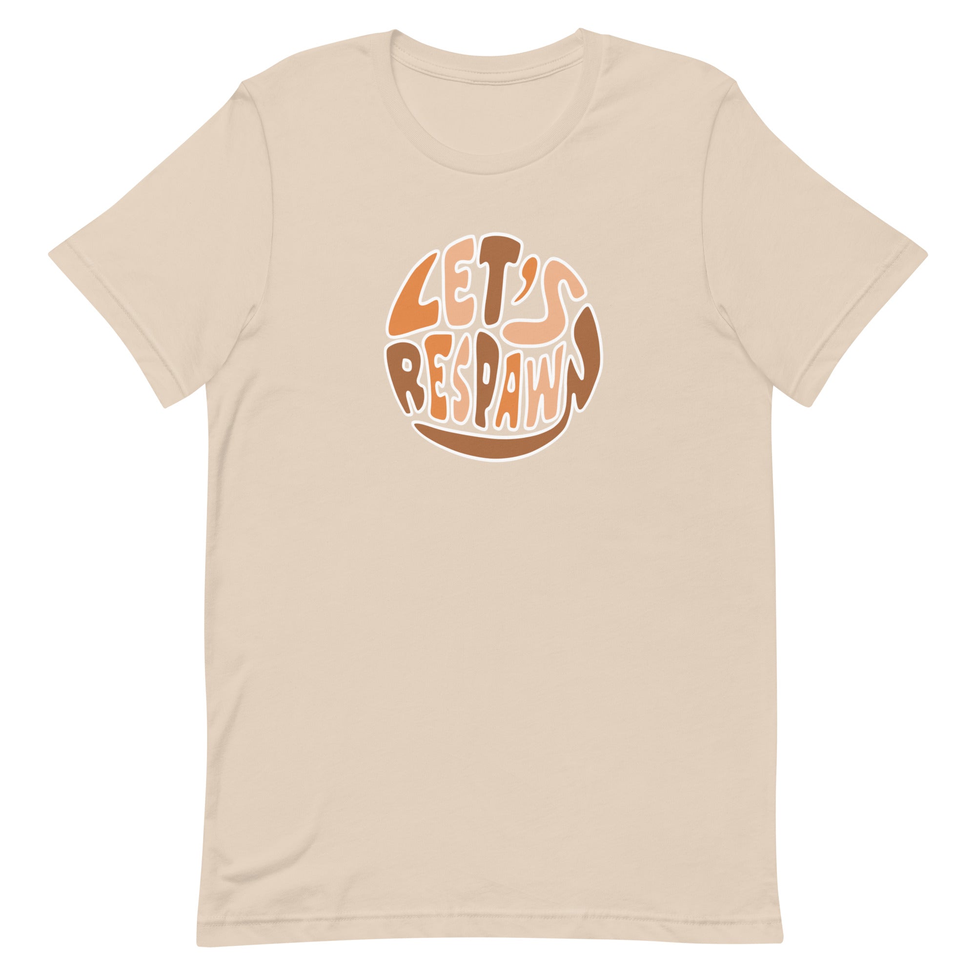 Let's Respawn | Unisex t-shirt Threads and Thistles Inventory Soft Cream XS