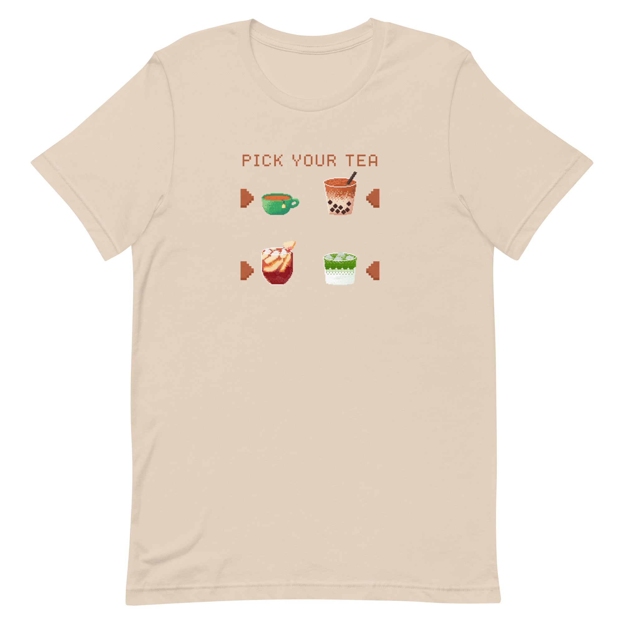 Pick Your Tea | Unisex t-shirt | Cozy Gamer Threads & Thistles Inventory Soft Cream XS