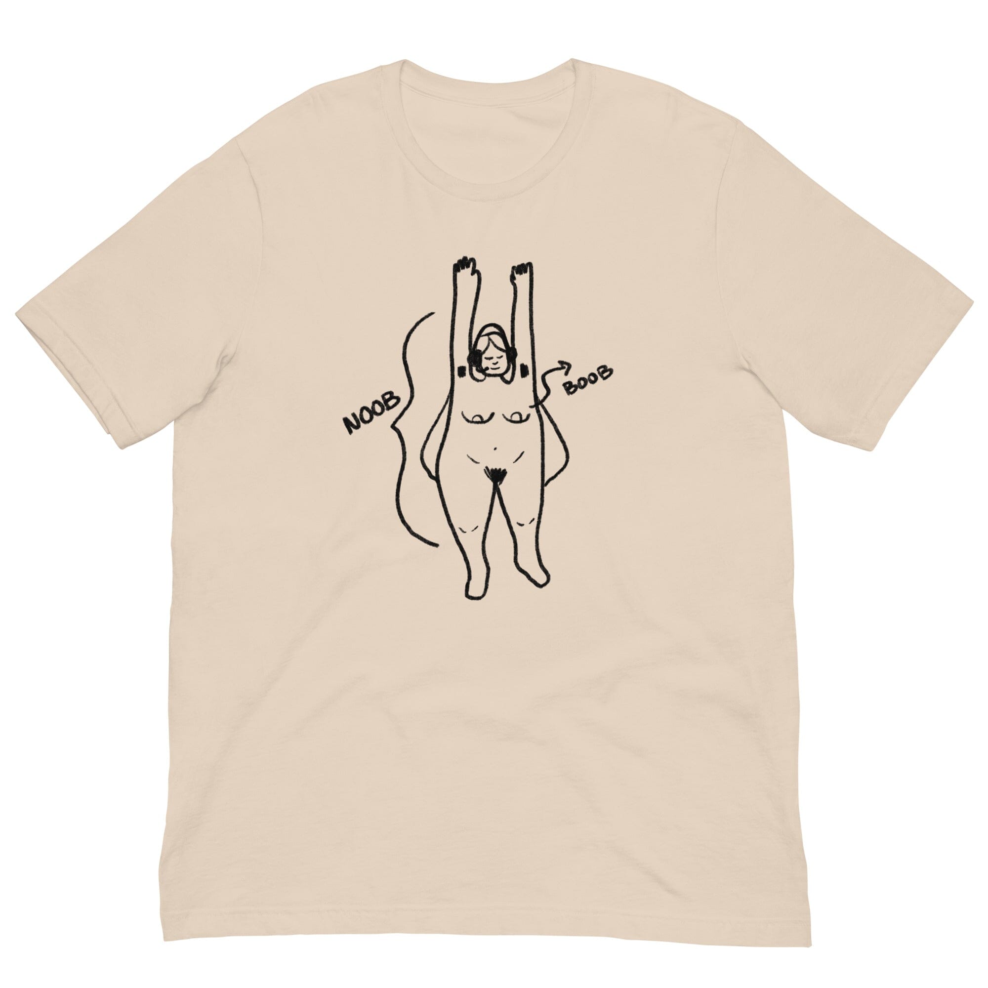 Noob Anatomy | Unisex t-shirt | Feminist Gamer Threads & Thistles Inventory Soft Cream XS