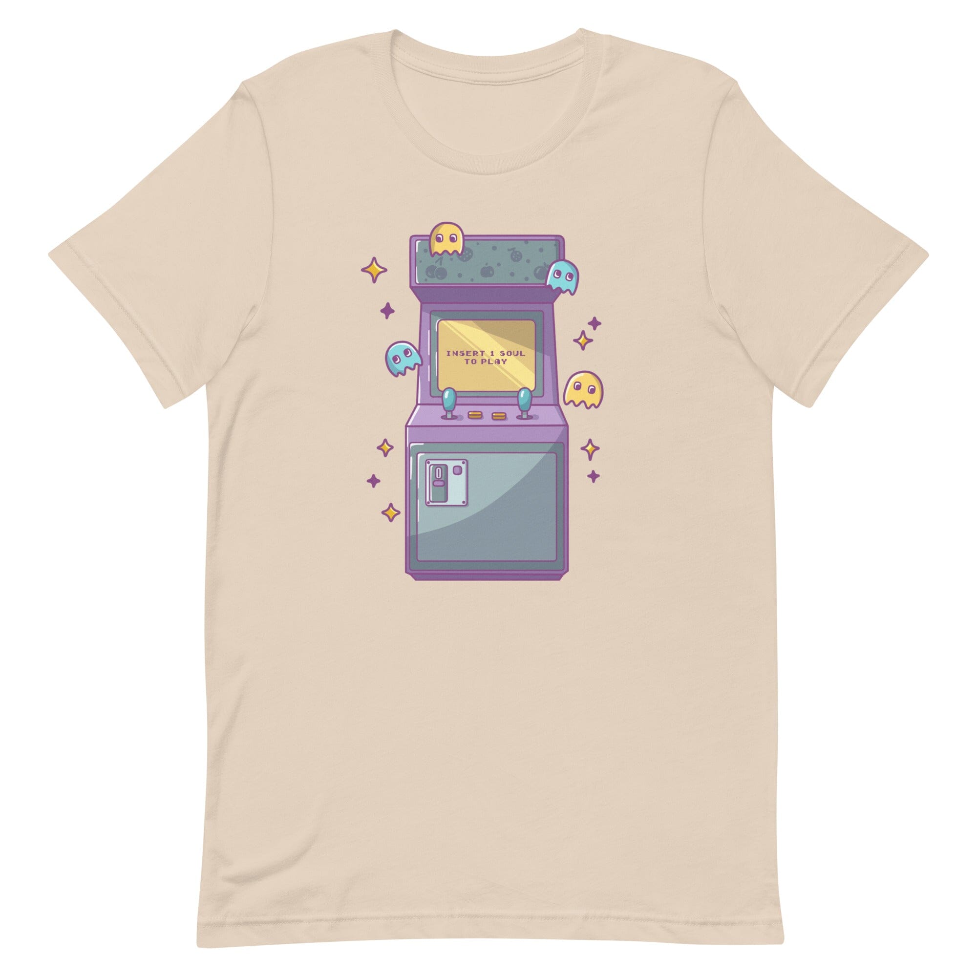 Insert 1 Soul to Play | Unisex t-shirt | Retro Gaming Threads & Thistles Inventory Soft Cream XS