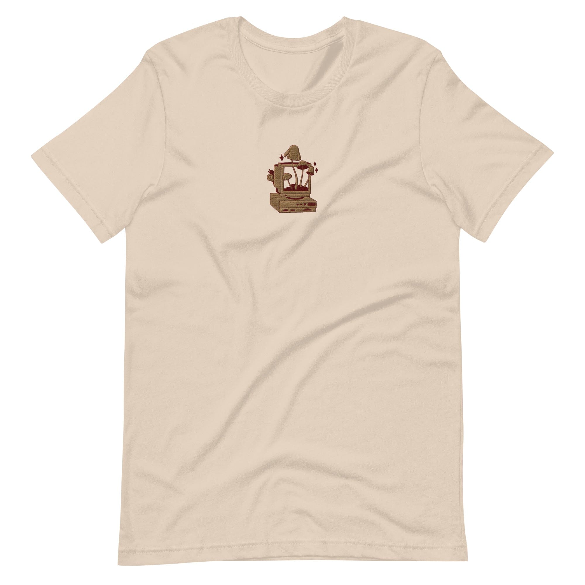 Cozy PC Gaming | Embroidered Unisex t-shirt | Cozy Gamer Threads & Thistles Inventory Soft Cream XS