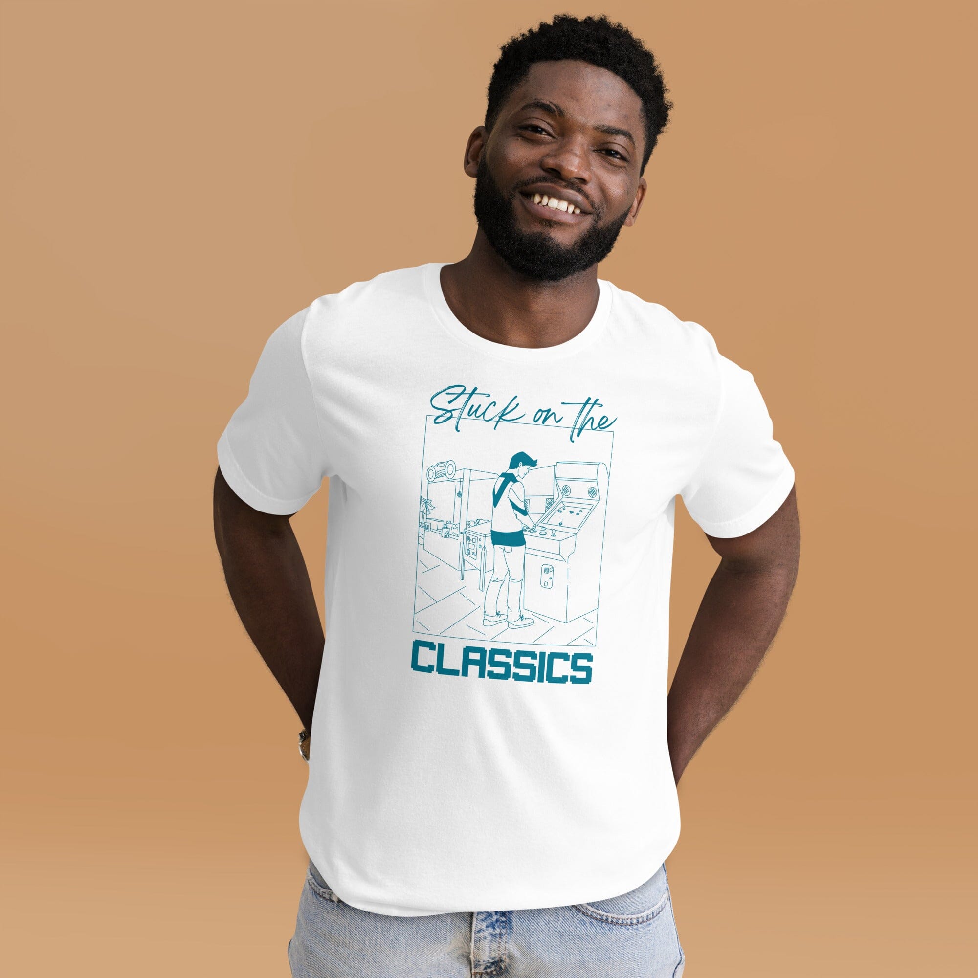 Stuck on the Classics | Unisex t-shirt | Retro Gaming Threads & Thistles Inventory