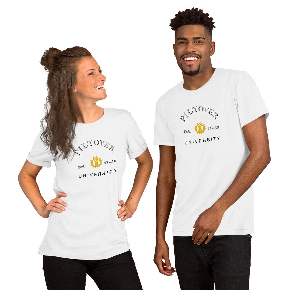 Piltover Univerity | Short-sleeve unisex t-shirt | League of Legends Threads and Thistles Inventory