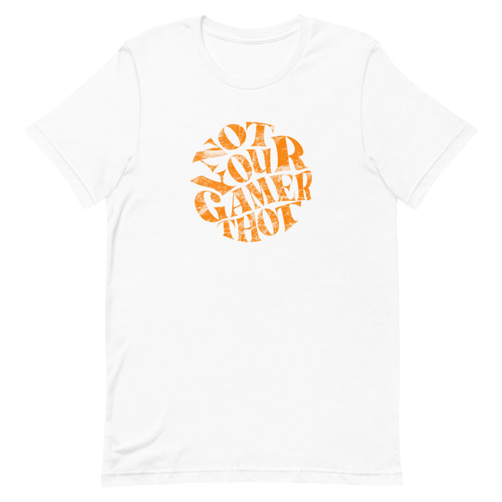Not Your Gamer Thot | Short-sleeve unisex t-shirt | Feminist Gamer Threads and Thistles Inventory White XS