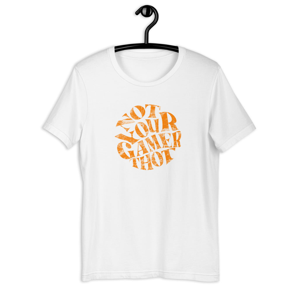 Not Your Gamer Thot | Short-sleeve unisex t-shirt | Feminist Gamer Threads and Thistles Inventory