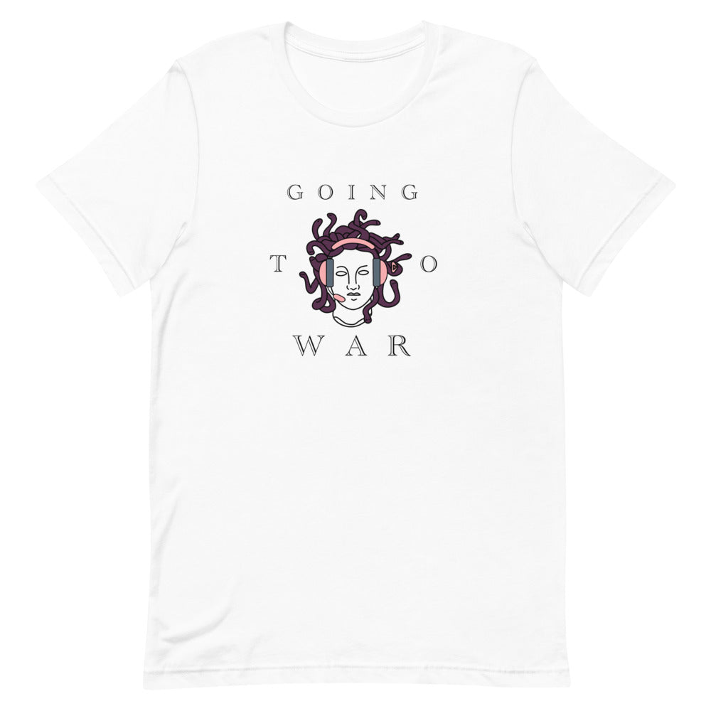 Going to War | Short-sleeve Unisex T-Shirt | Feminist Gamer Threads and Thistles Inventory White XS