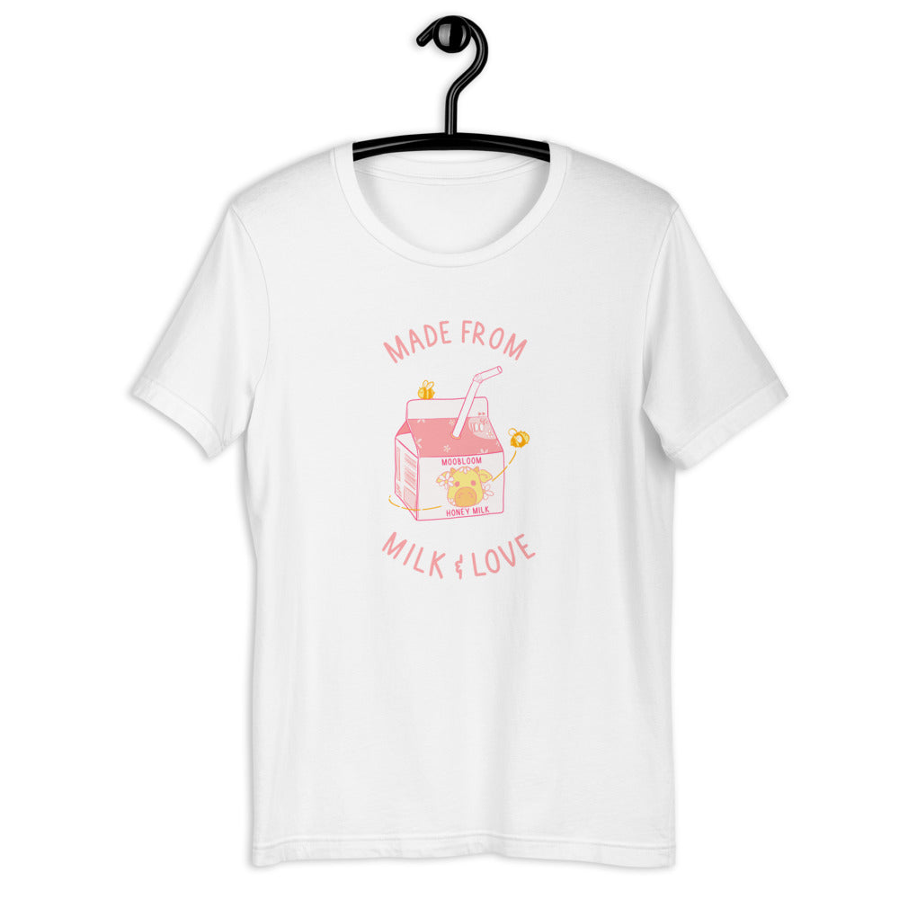 Milk and Love | Unisex t-shirt | Minecraft Threads and Thistles Inventory
