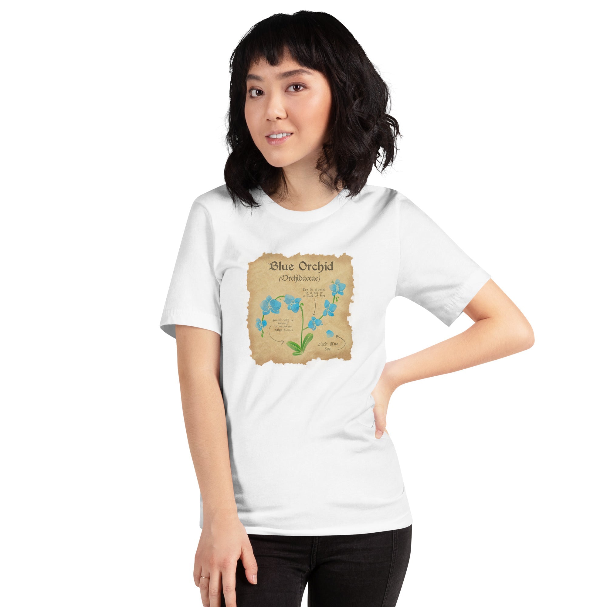 Blue Orchid | Unisex t-shirt | Minecraft Threads and Thistles Inventory