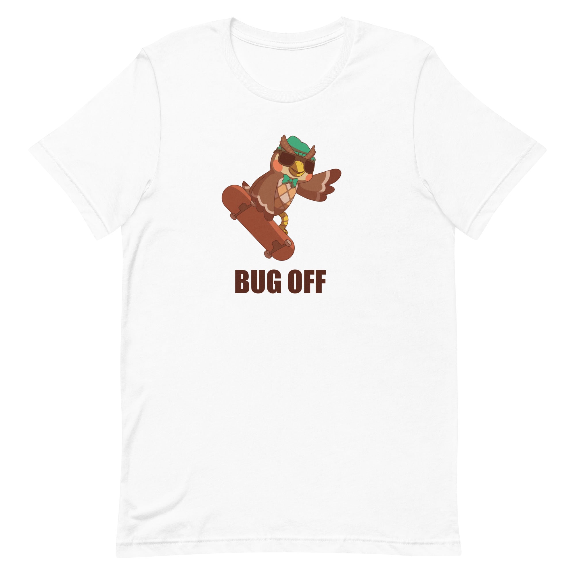 Bug Off | Unisex t-shirt | Animal Crossing Threads and Thistles Inventory White XS