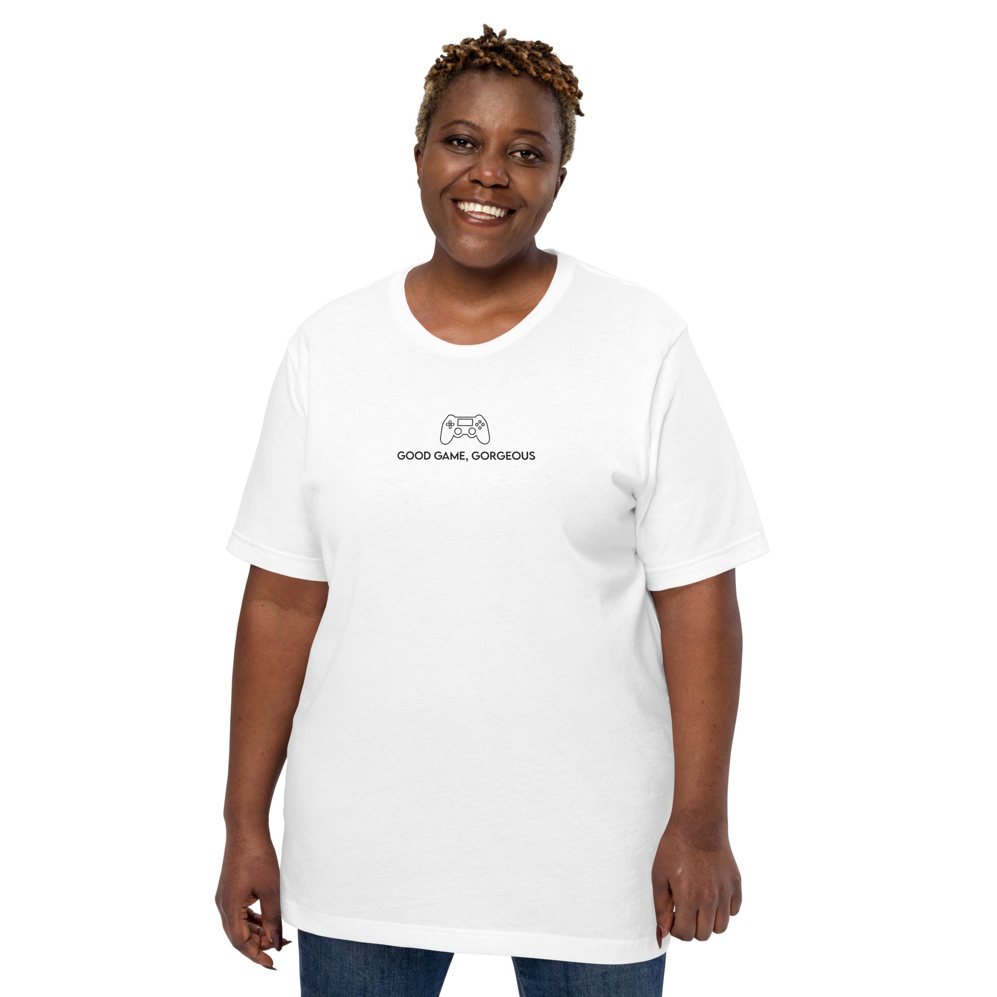 Good Game, Gorgeous | Unisex t-shirt Threads and Thistles Inventory