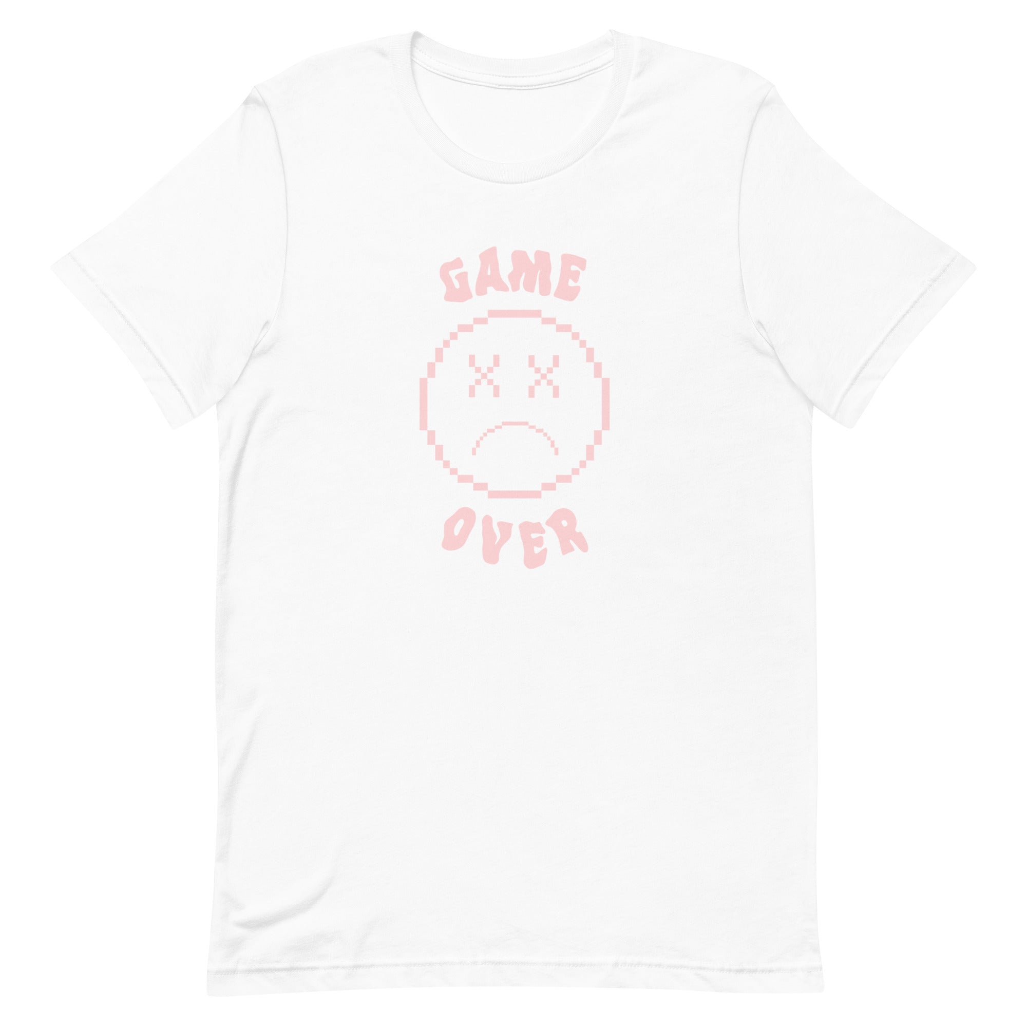 Game Over Smiley | Unisex t-shirt Threads and Thistles Inventory White XS