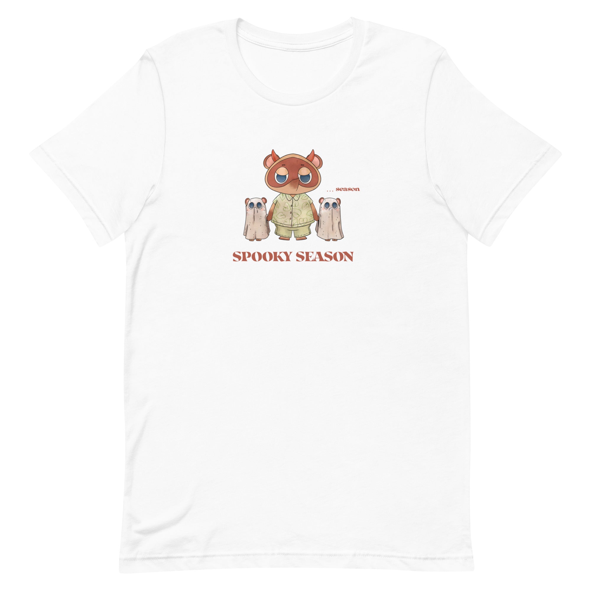 Spooky Season | Unisex t-shirt | Animal Crossing Fall Cozy Gamer Threads & Thistles Inventory White XS