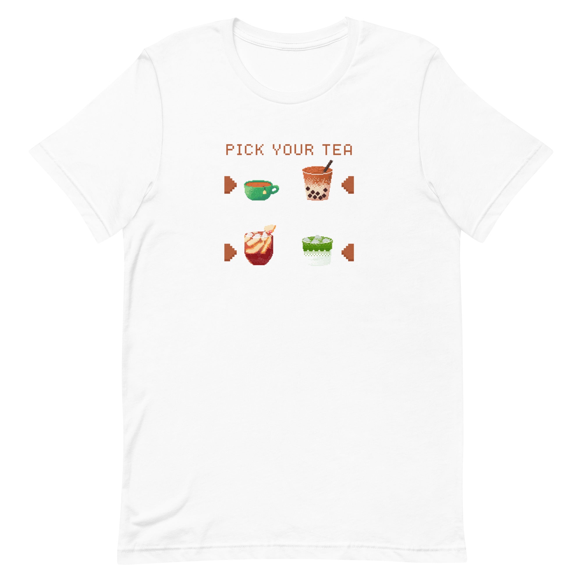 Pick Your Tea | Unisex t-shirt | Cozy Gamer Threads & Thistles Inventory White XS