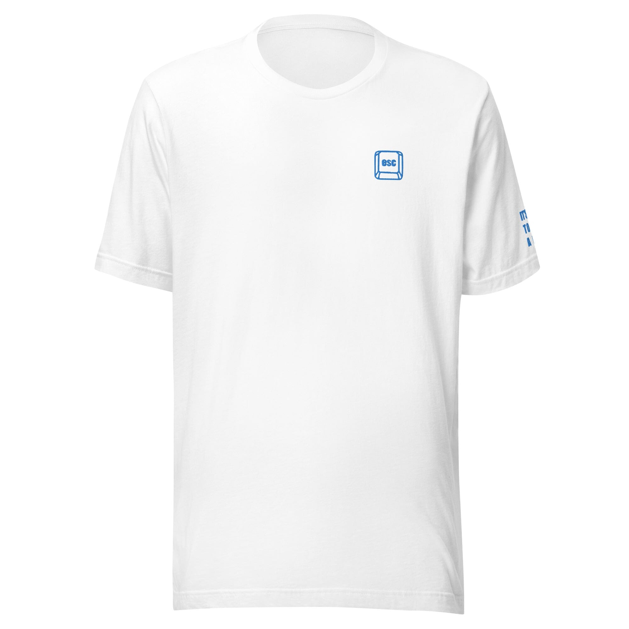 It’s Ok to be AFK | Embroidered Unisex t-shirt | Gamer Affirmations Threads & Thistles Inventory White XS