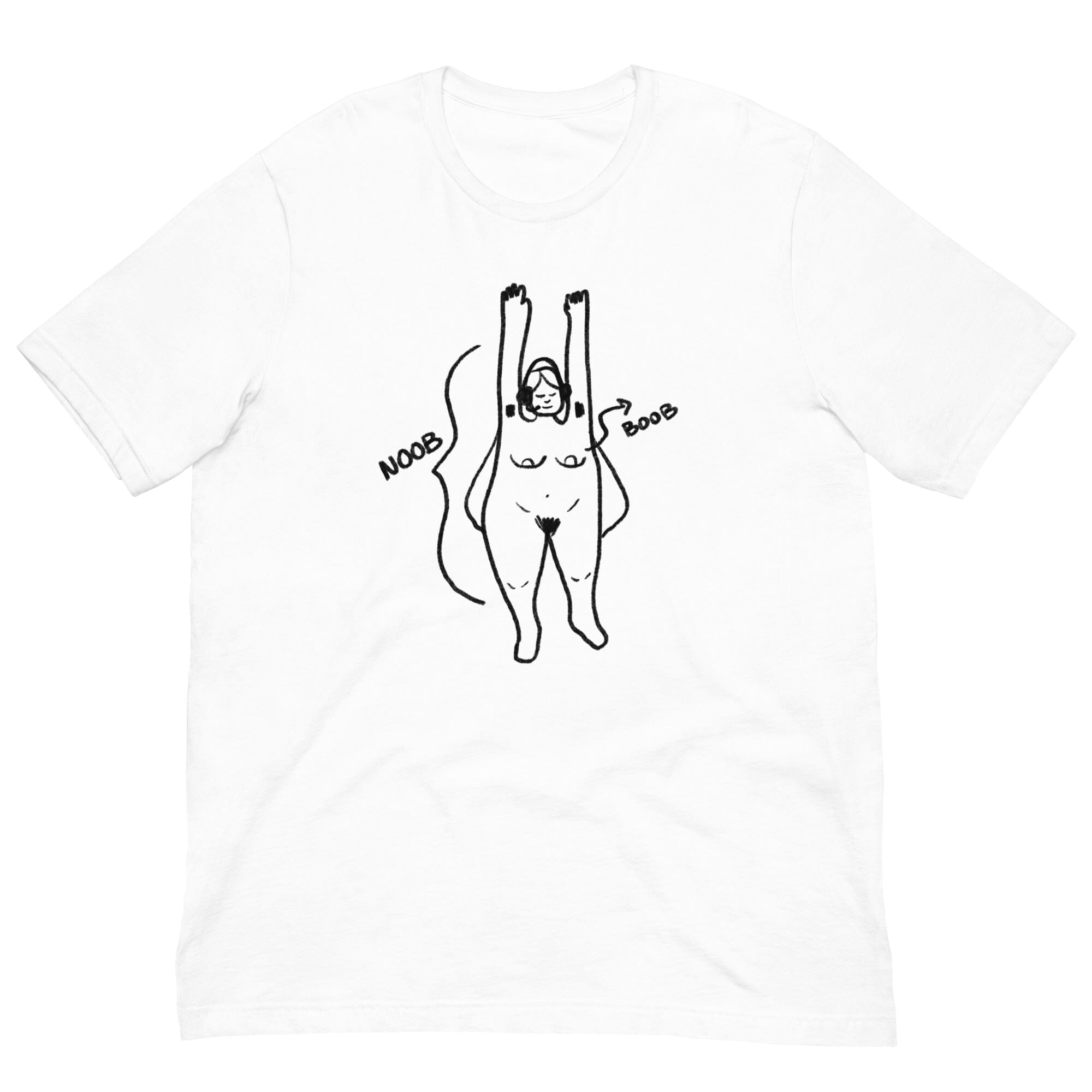 Noob Anatomy | Unisex t-shirt | Feminist Gamer Threads & Thistles Inventory White XS 