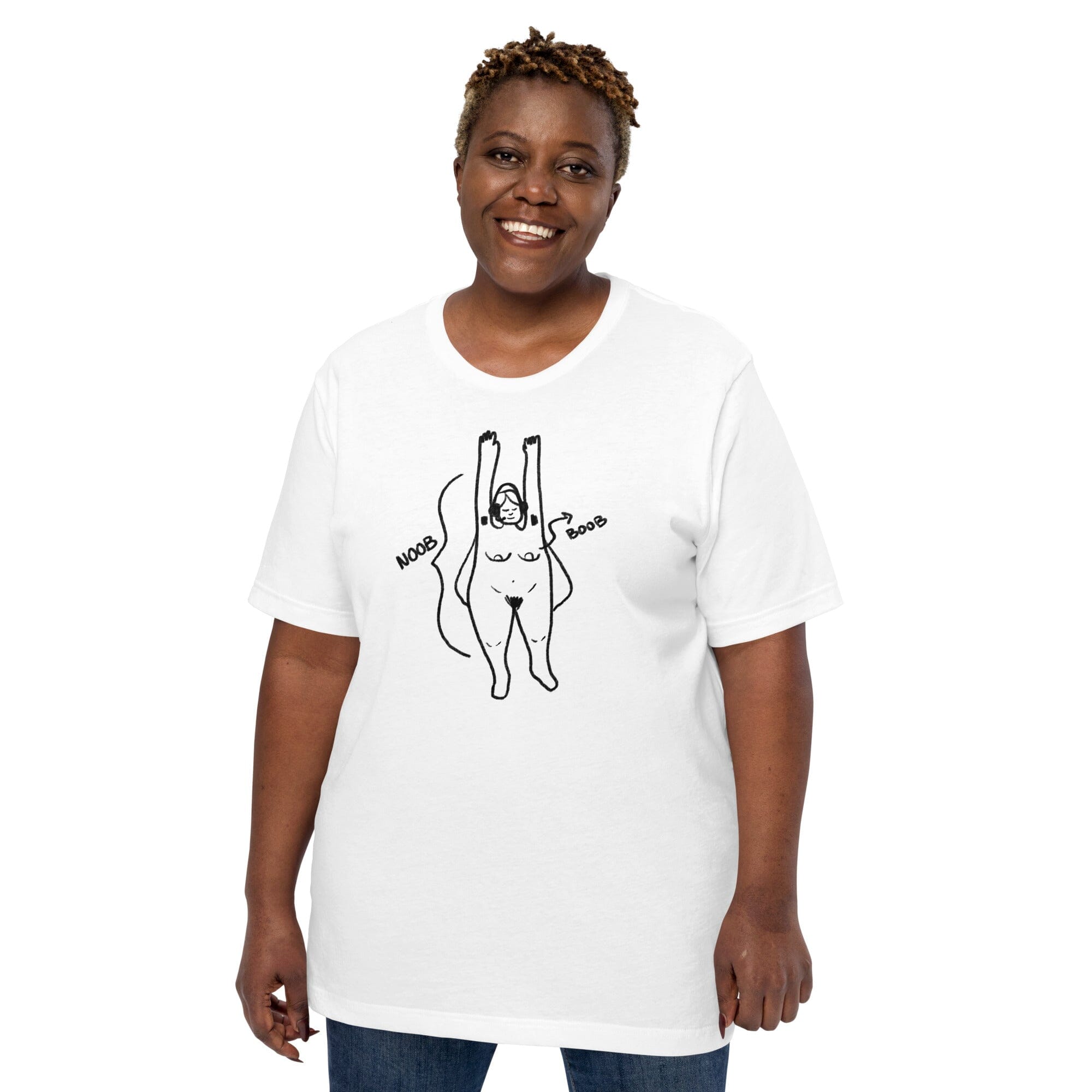 Noob Anatomy | Unisex t-shirt | Feminist Gamer Threads & Thistles Inventory