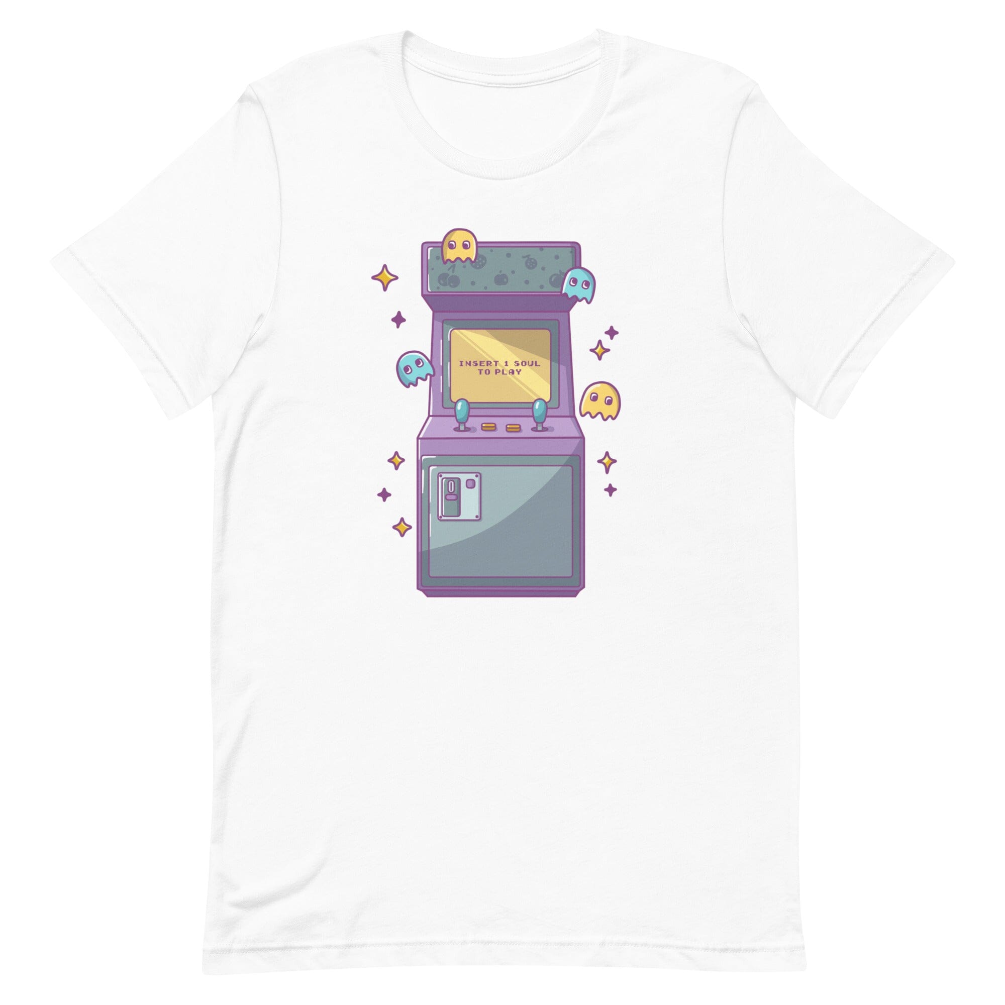 Insert 1 Soul to Play | Unisex t-shirt | Retro Gaming Threads & Thistles Inventory White XS