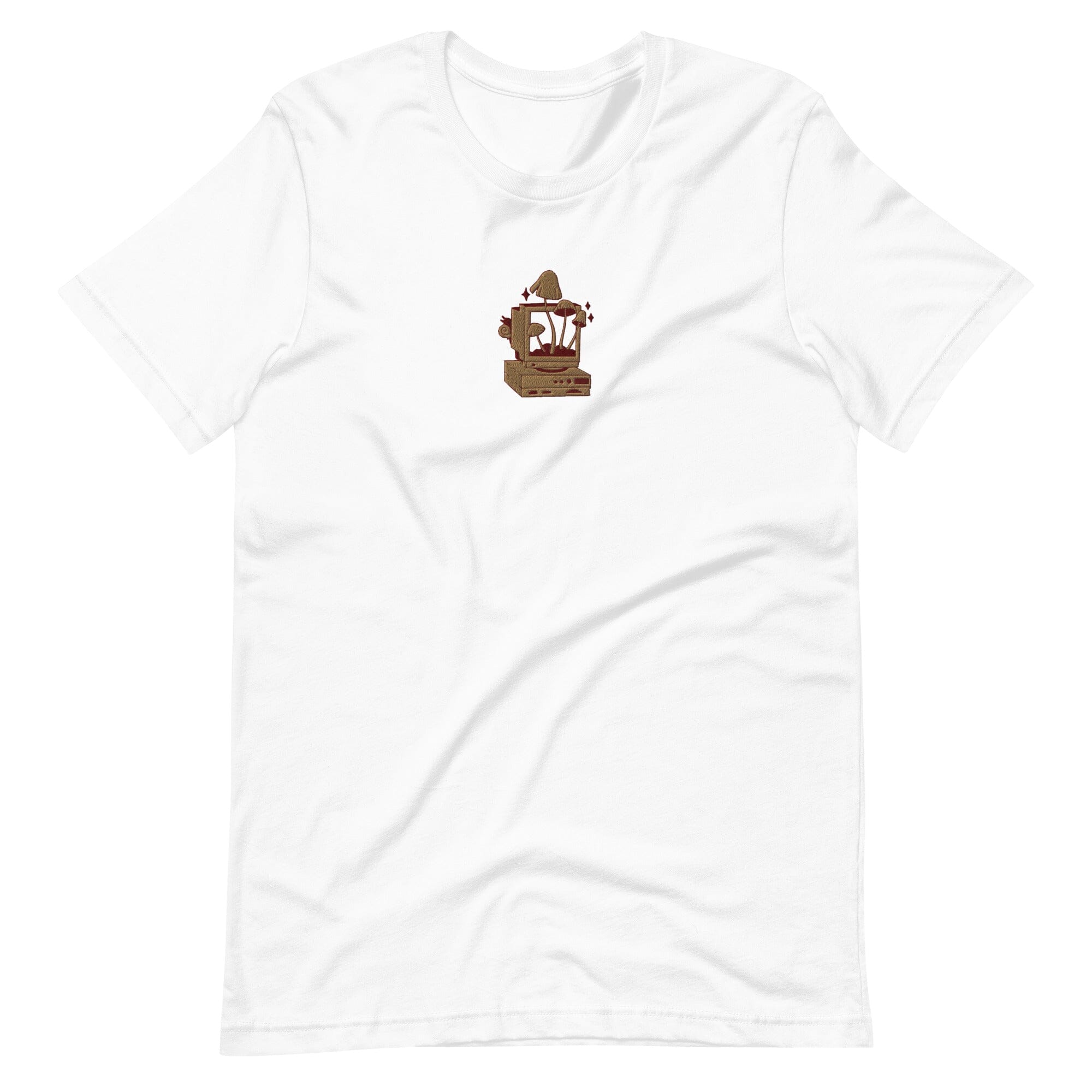 Cozy PC Gaming | Embroidered Unisex t-shirt | Cozy Gamer Threads & Thistles Inventory White XS