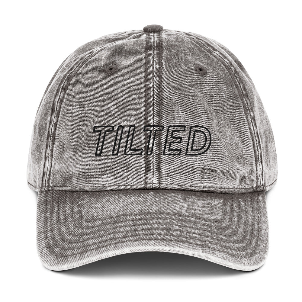 Tilted | Vintage Denim Cap Threads and Thistles Inventory Charcoal Grey