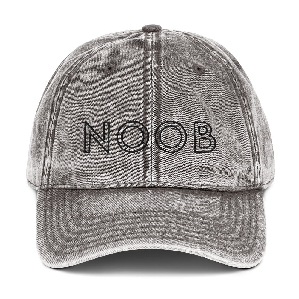 Noob | Vintage Denim Cap Threads and Thistles Inventory Charcoal Grey
