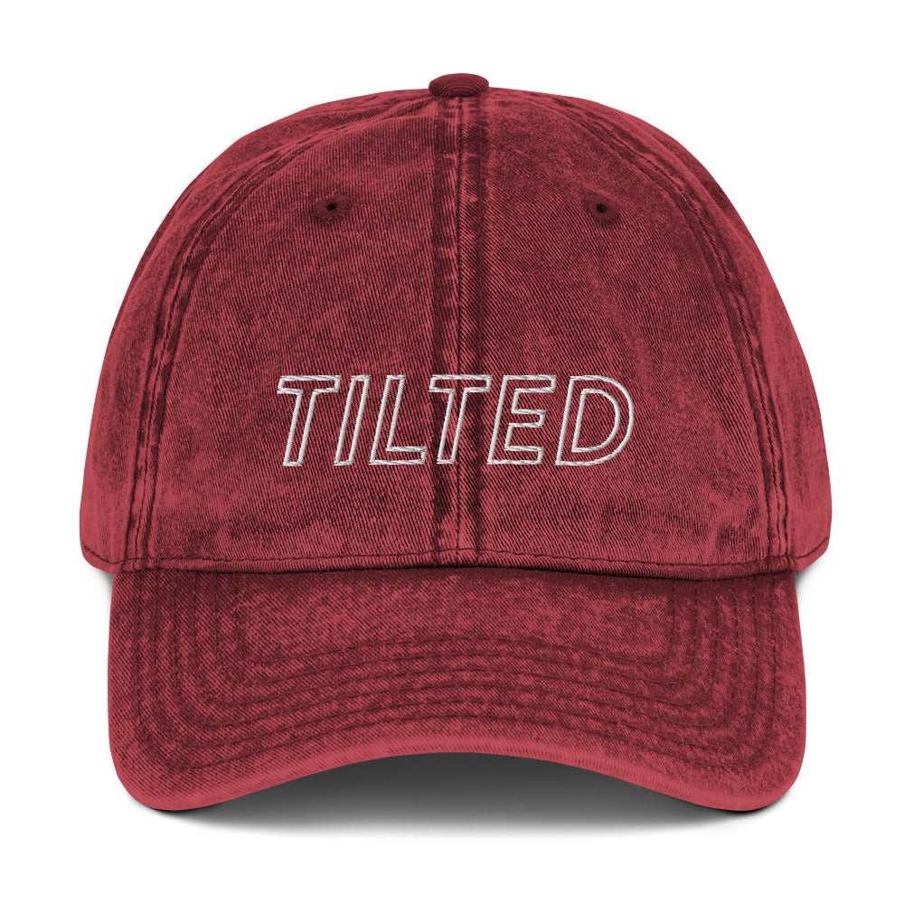 Tilted | Vintage Denim Cap Threads and Thistles Inventory Maroon