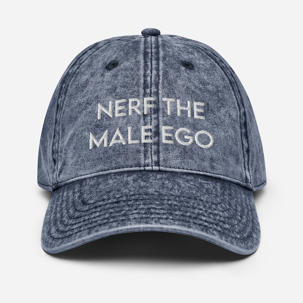 Nerf the Male Ego | Vintage Denim Cap Threads and Thistles Inventory 