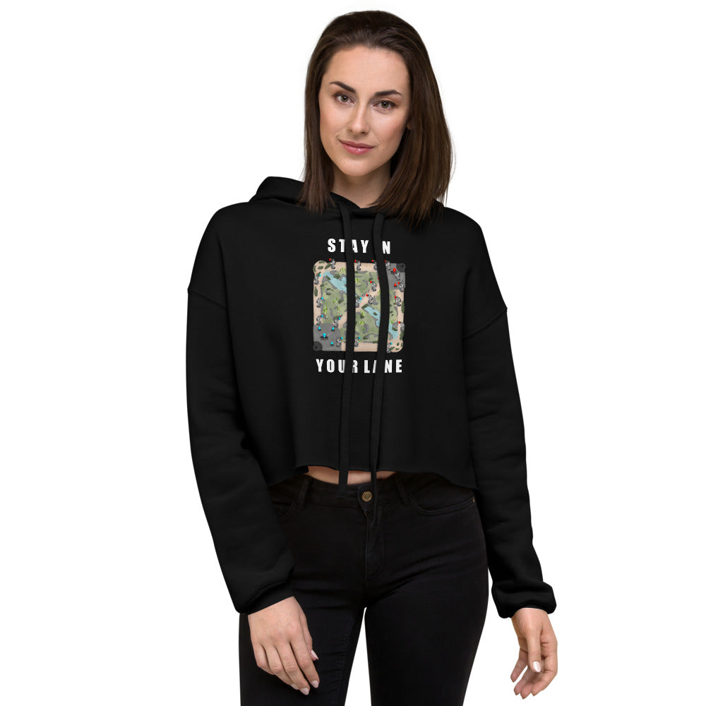 Stay In Your Lane | Crop Hoodie | League of Legends Threads and Thistles Inventory 
