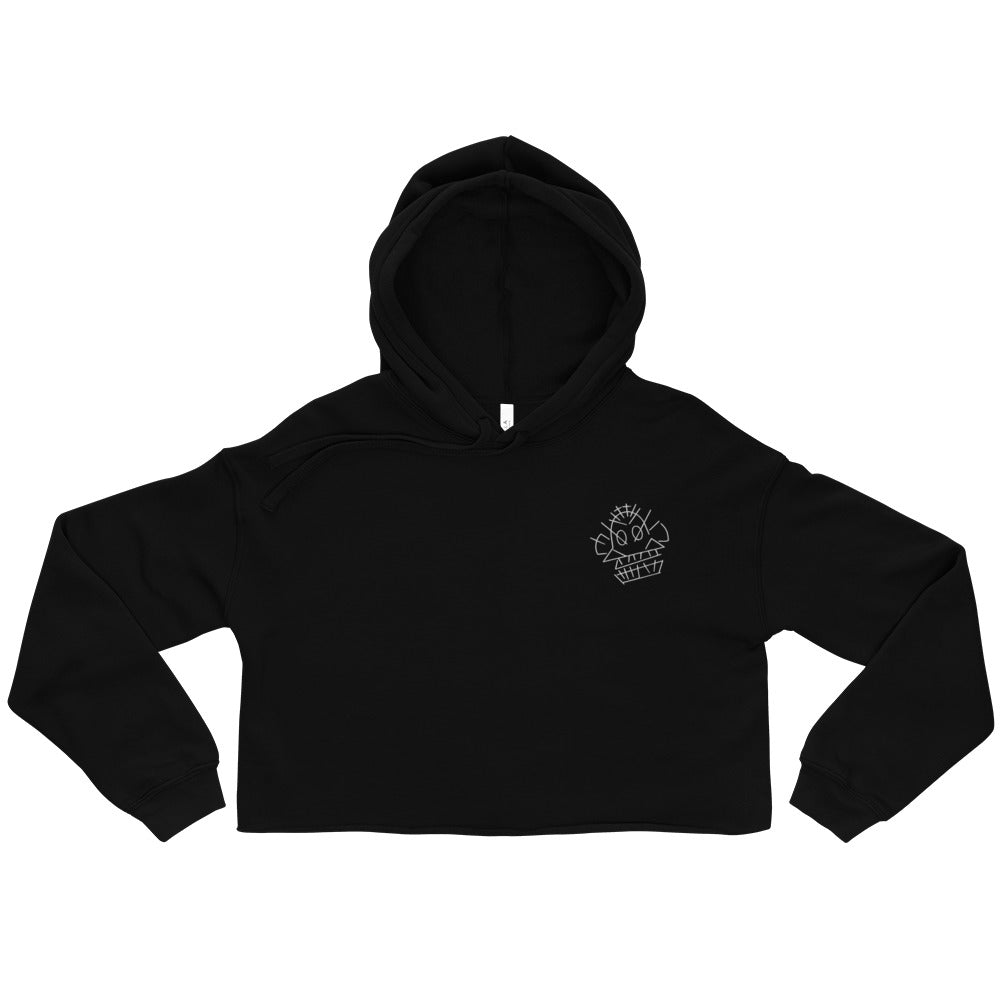 Jinx Monkey | Crop Hoodie | League of Legends Threads and Thistles Inventory Black S