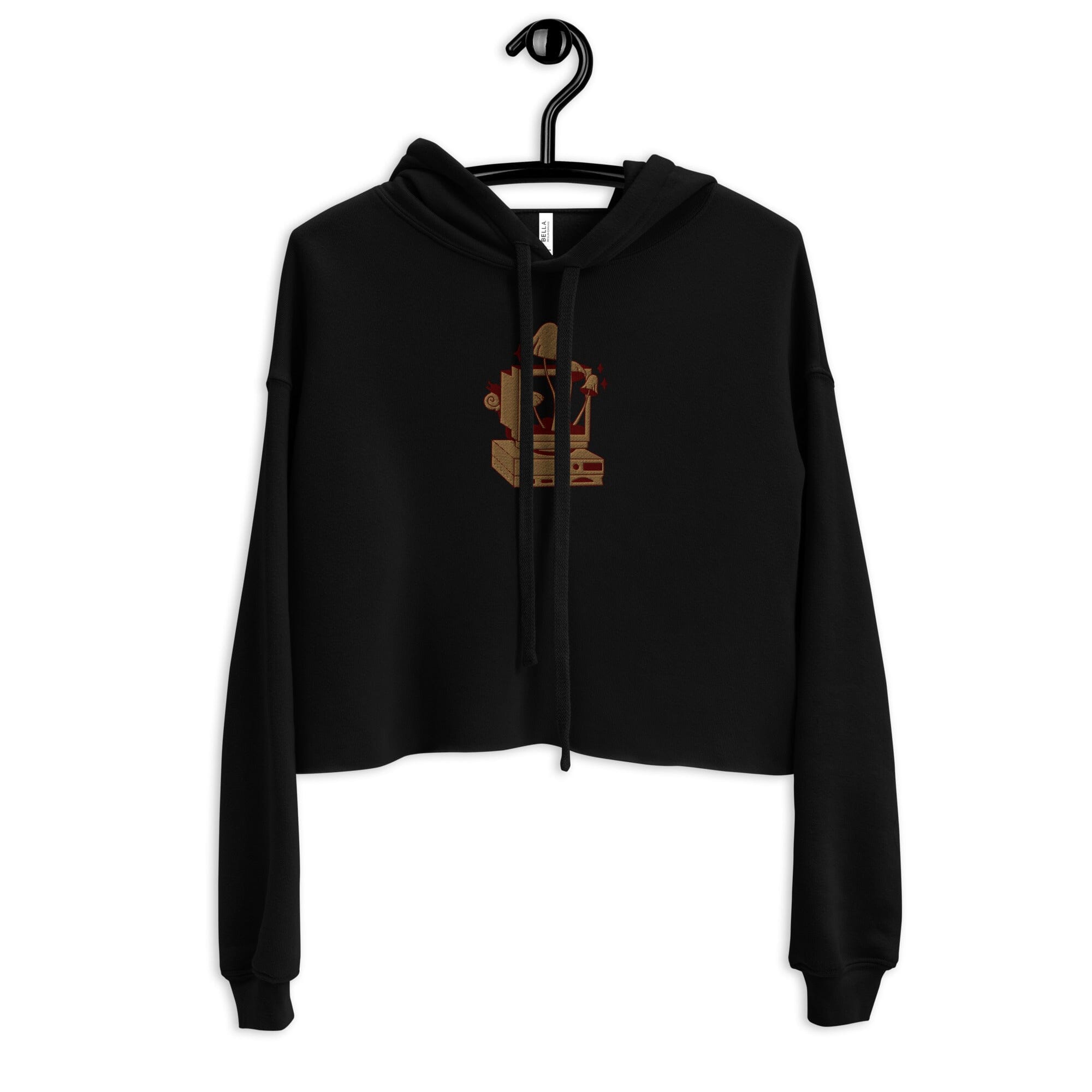Cozy PC Gaming | Embroidered Crop Hoodie | Cozy Gamer Threads & Thistles Inventory