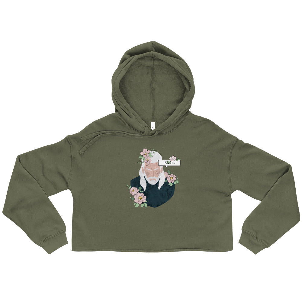 Floral Witcher | Crop Hoodie | The Witcher Threads and Thistles Inventory S