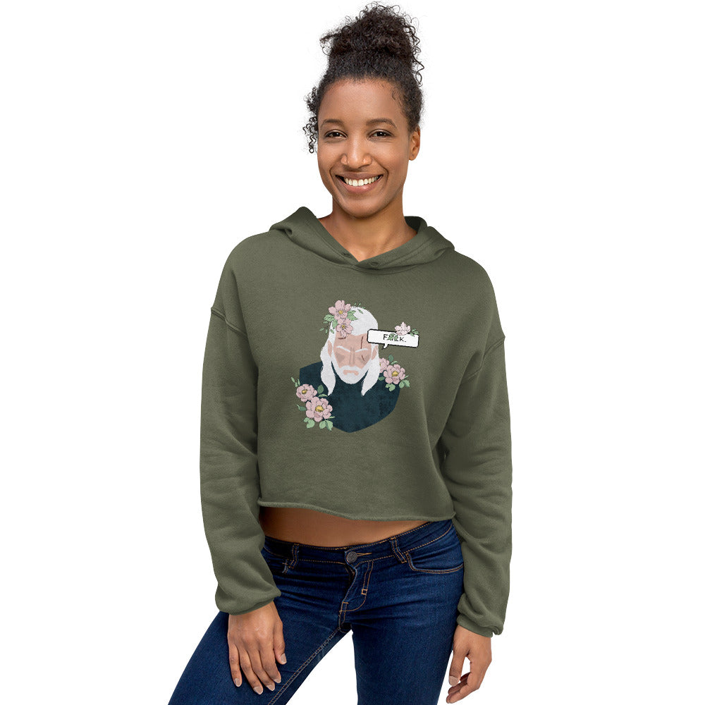 Floral Witcher | Crop Hoodie | The Witcher Threads and Thistles Inventory