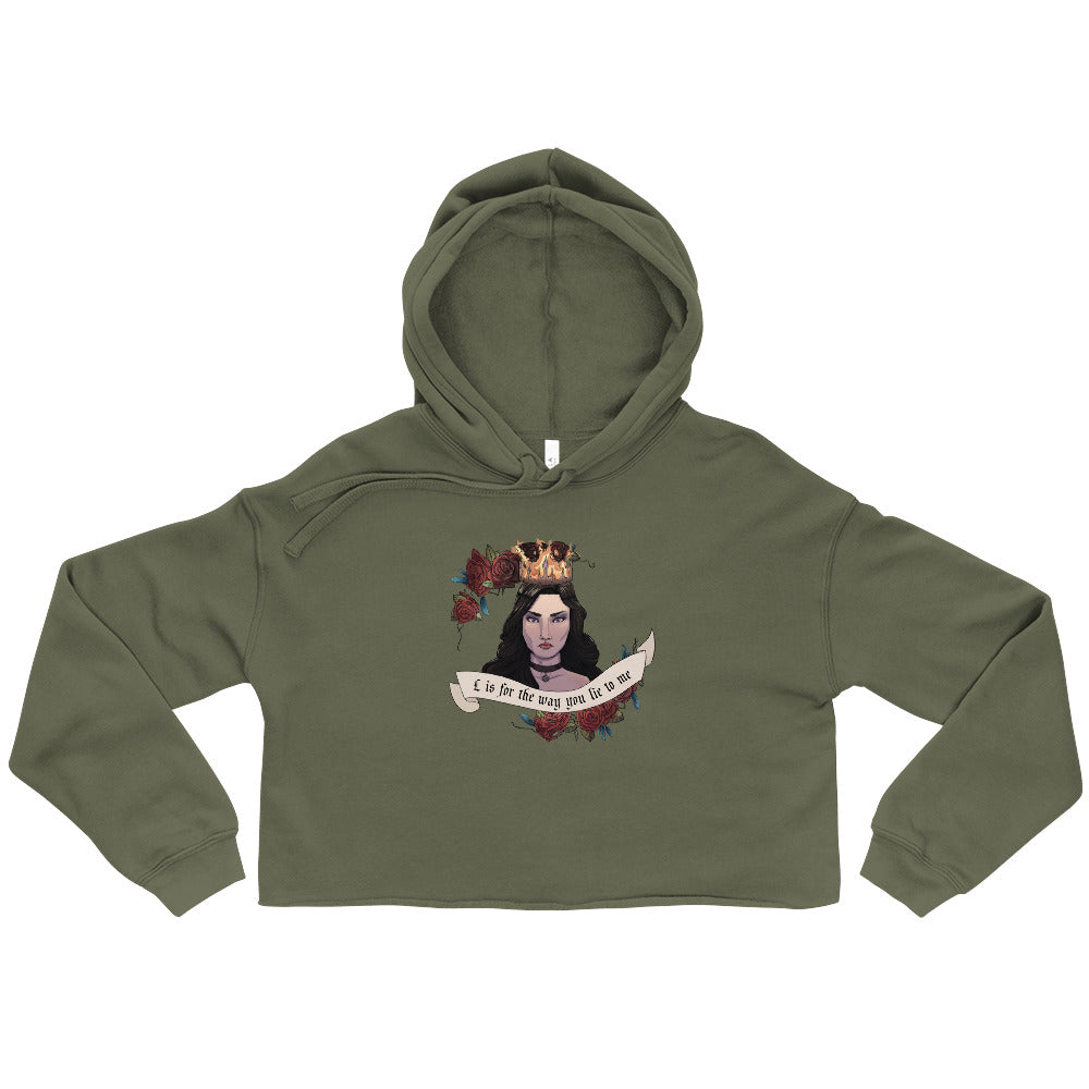Lie to Me | Crop Hoodie | The Witcher Threads and Thistles Inventory S