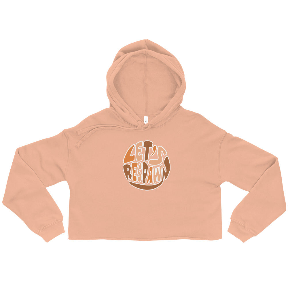Let's Respawn Crop Hoodie Threads and Thistles Inventory Peach S