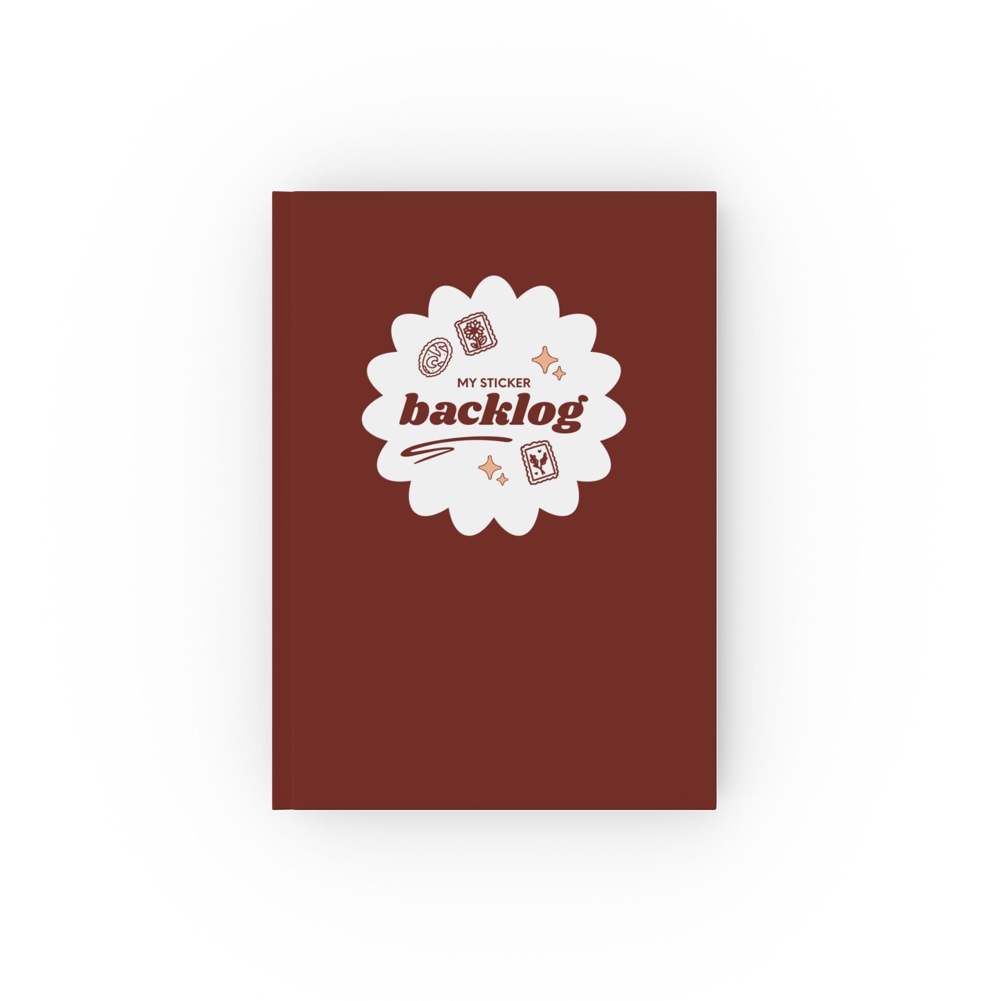 Sticker Backlog | Hard Backed Blank Journal | Cozy Games & Hobbies Paper products Printify Blank 5.2" x 7.4" 