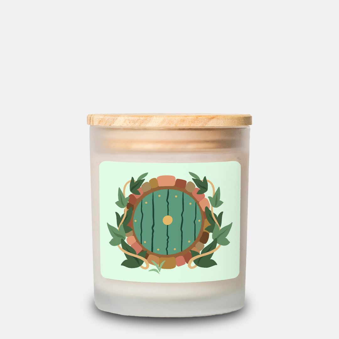The Shire | Candle Frosted Glass (Hand Poured 11 oz) | The Lord of the Rings