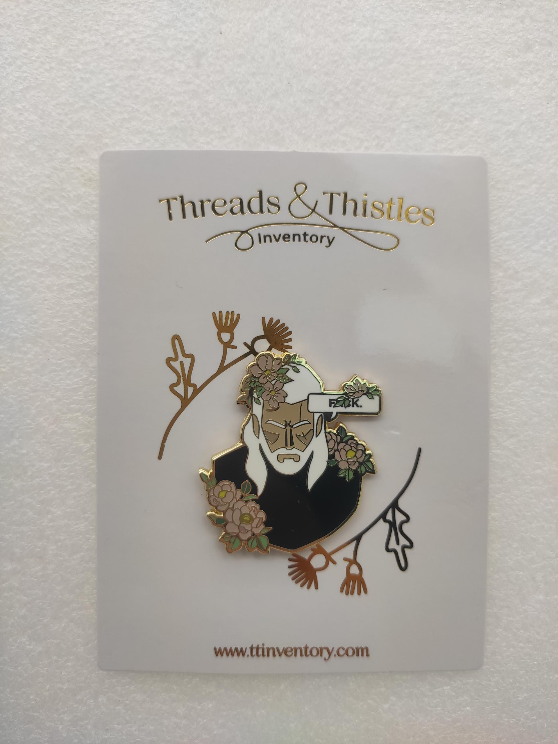 Floral Witcher - Enamel Pin Threads & Thistles Inventory 