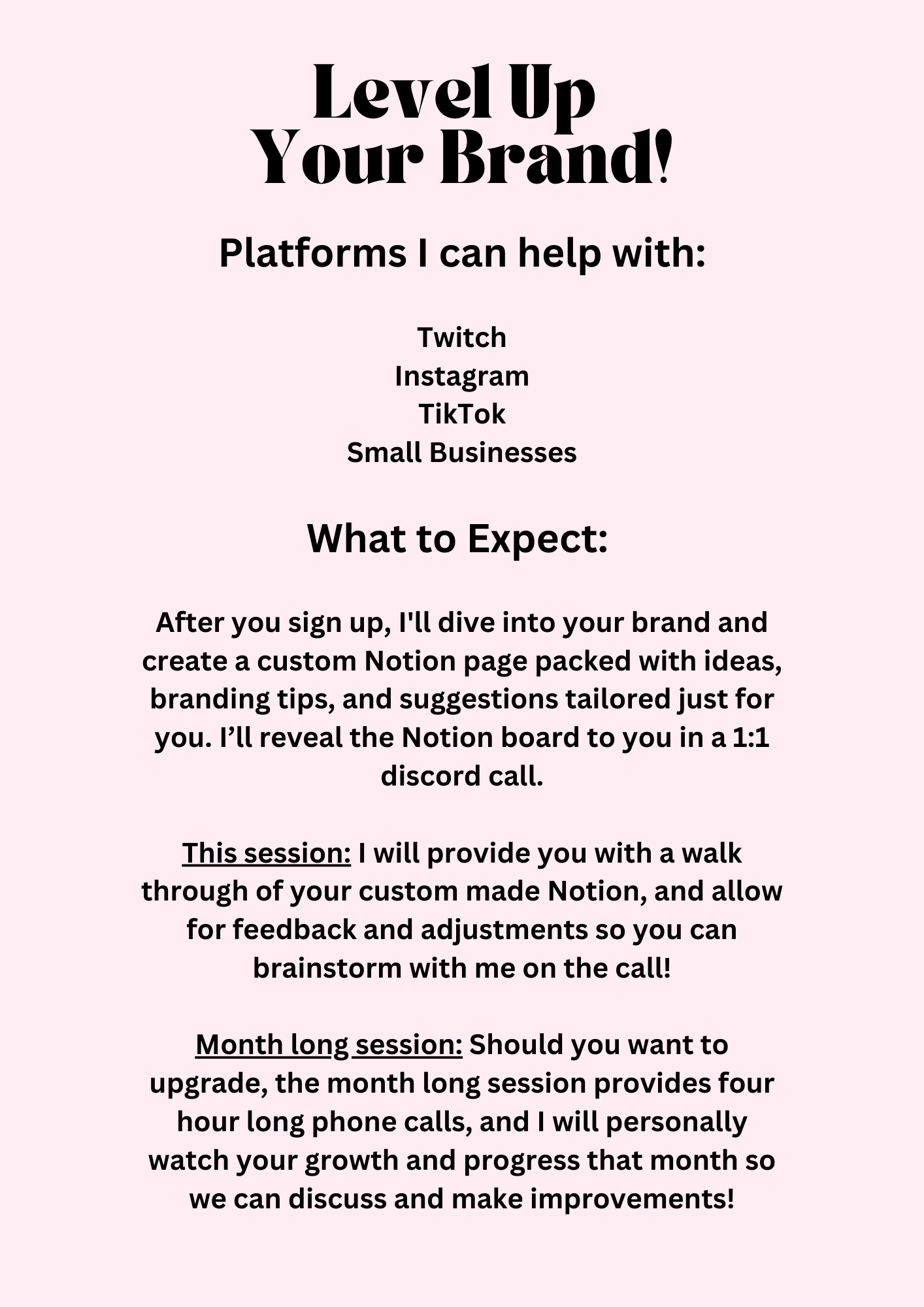 1 hour 1:1 Brand Consultation