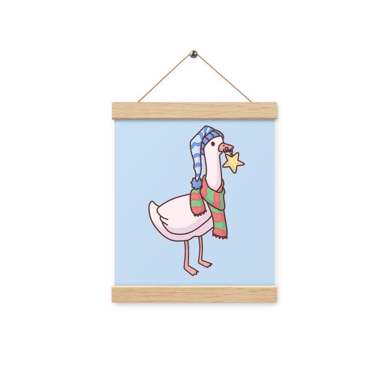 Christmas Goose | Poster with hangers | TTI Stream Christmas Threads & Thistles Inventory 