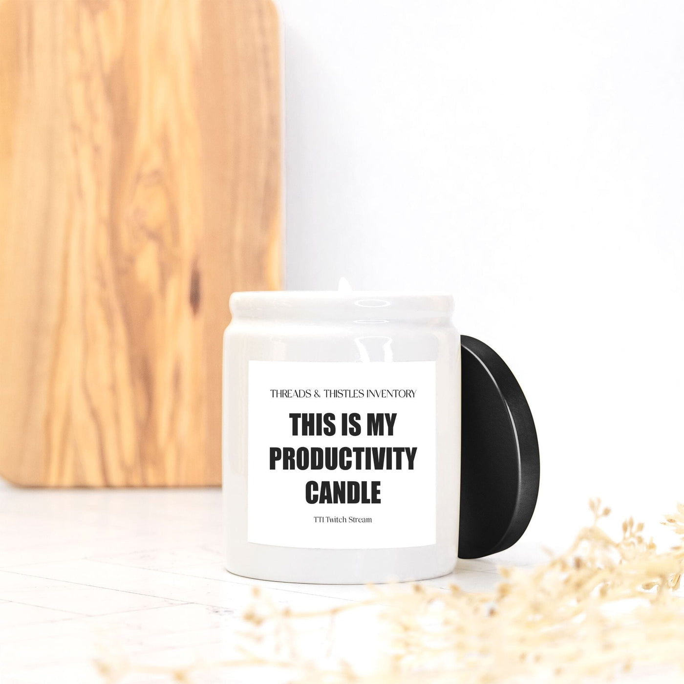 Productivity Candle | Candle Ceramic 8oz | TTI Stream Candles Threads & Thistles Inventory 