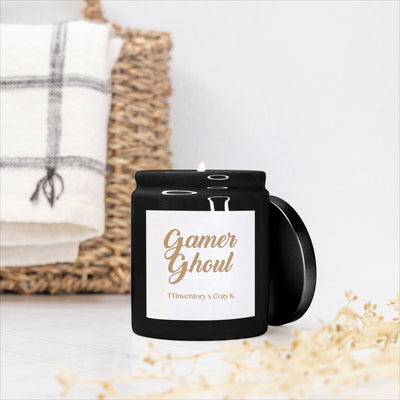 Gamer Ghoul | 8oz Ceramic Candle | Fall Cozy Gamer Candles Threads & Thistles Inventory 