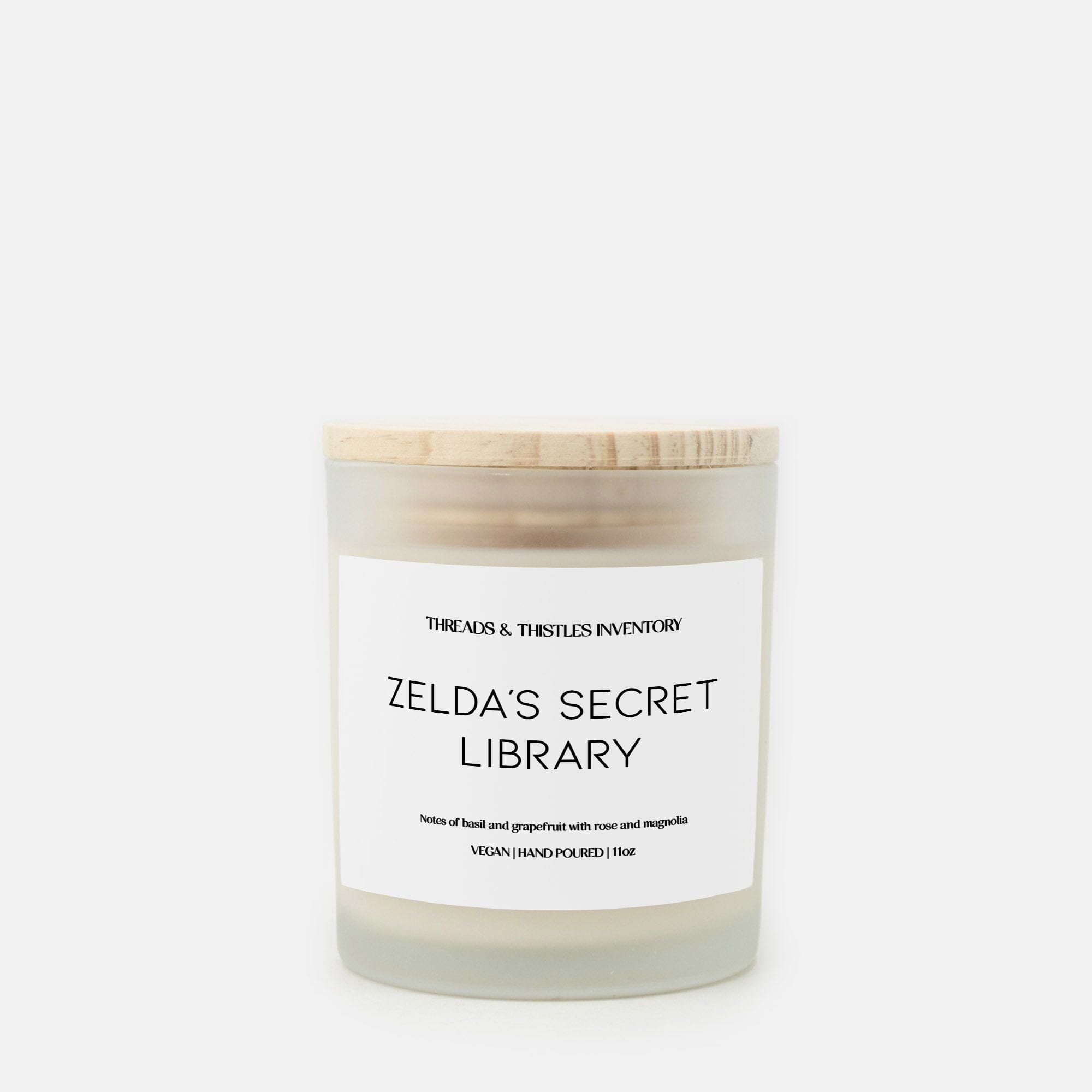 Zelda's Secret Library | 11oz Candle | The Legend of Zelda Candles Threads & Thistles Inventory 