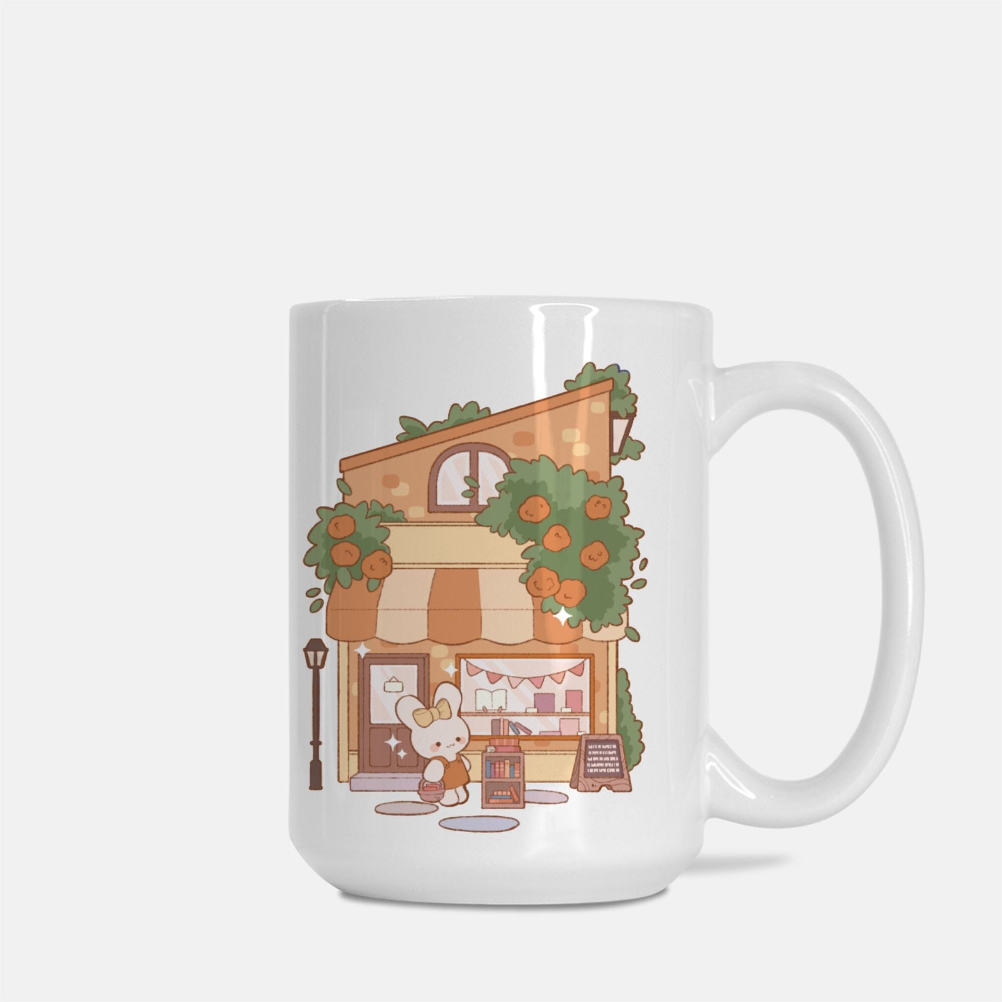 Cozy Bookstore | Mug Deluxe 15oz. | Cozy Games & Hobbies Mugs Threads & Thistles Inventory 