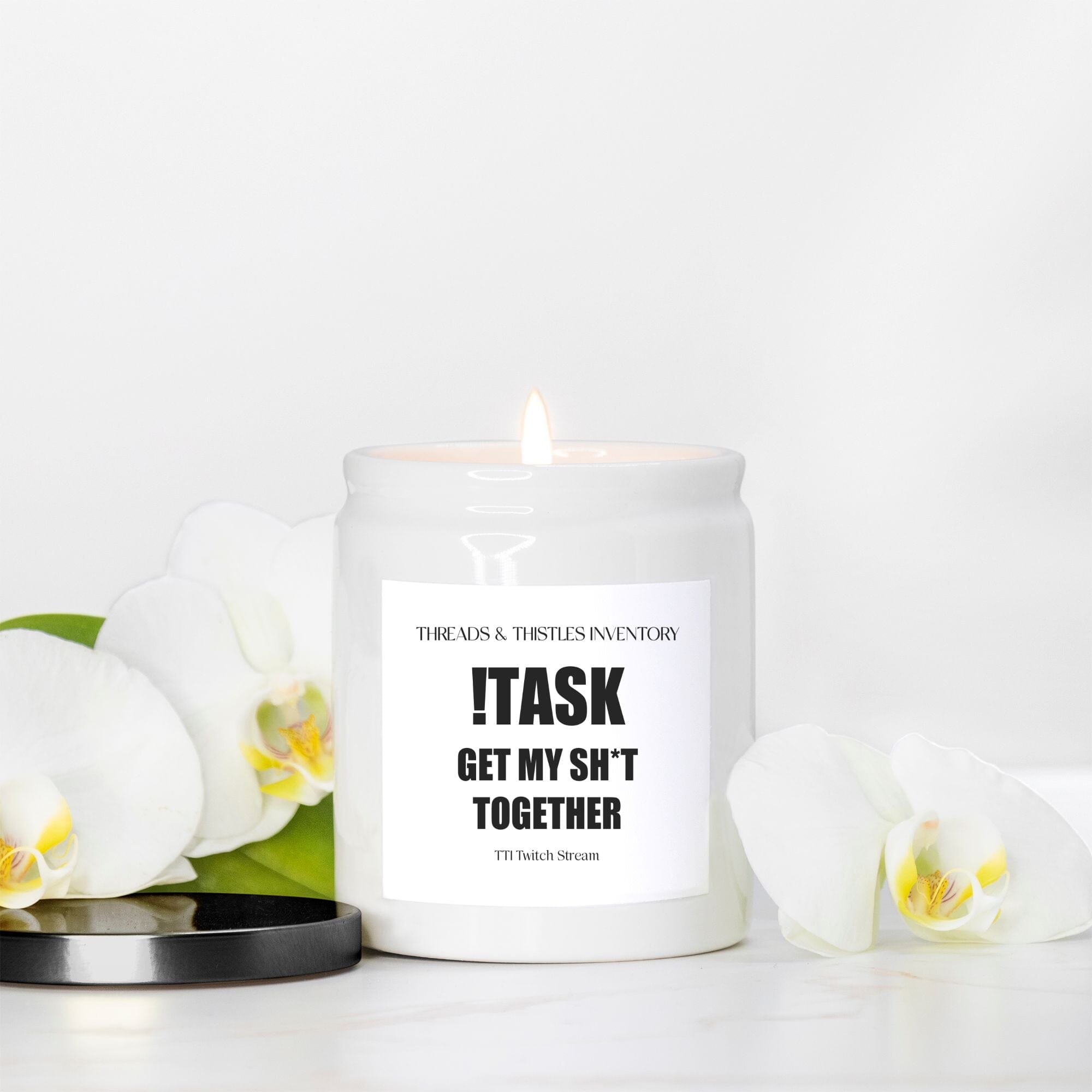 !Task | Candle Ceramic 8oz | TTI Stream Candles Threads & Thistles Inventory 