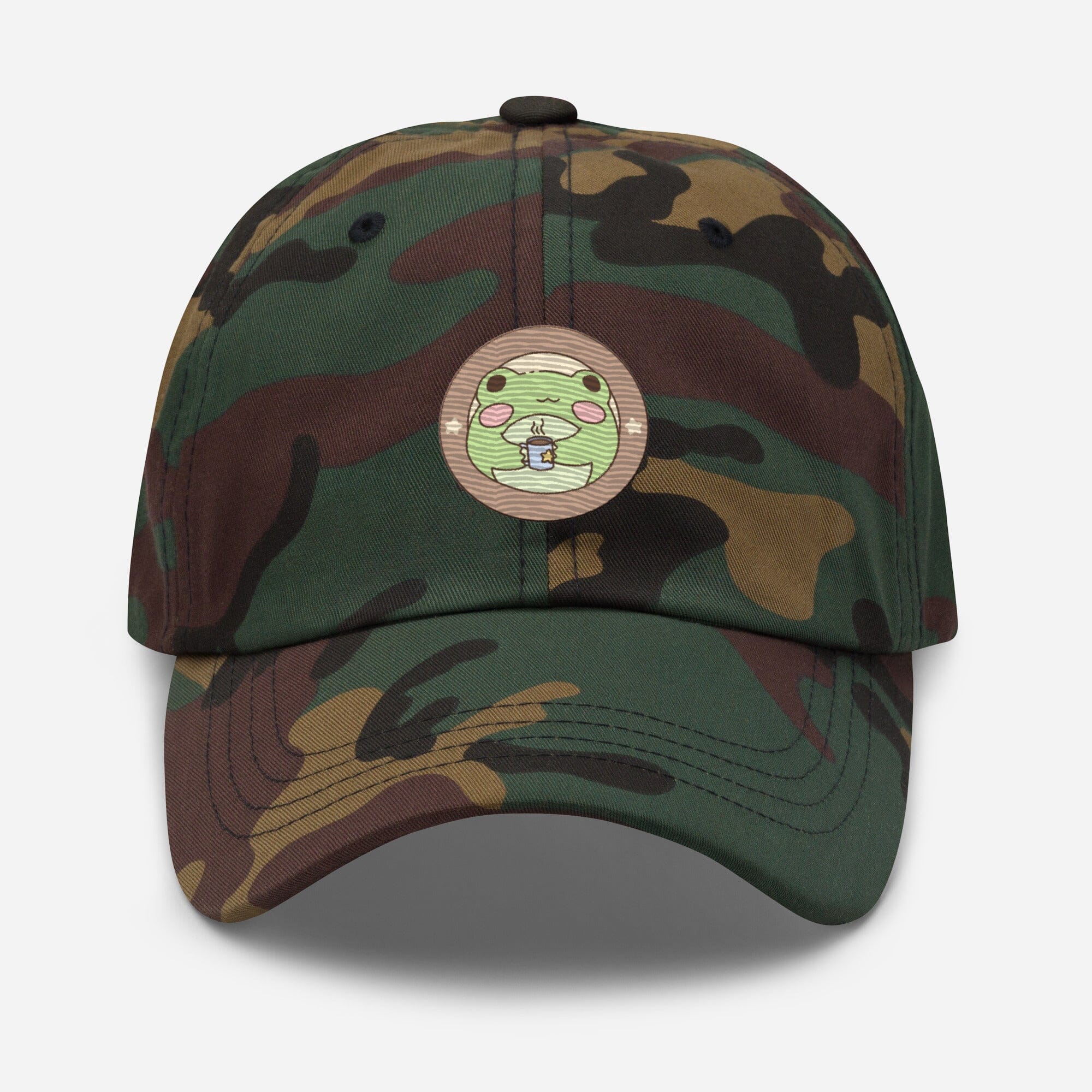 Harold's cafe | Embroidered Dad hat | TTI Stream Threads & Thistles Inventory Green Camo 