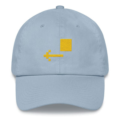 Adventure | Dad hat | Retro Gaming Threads & Thistles Inventory Light Blue 