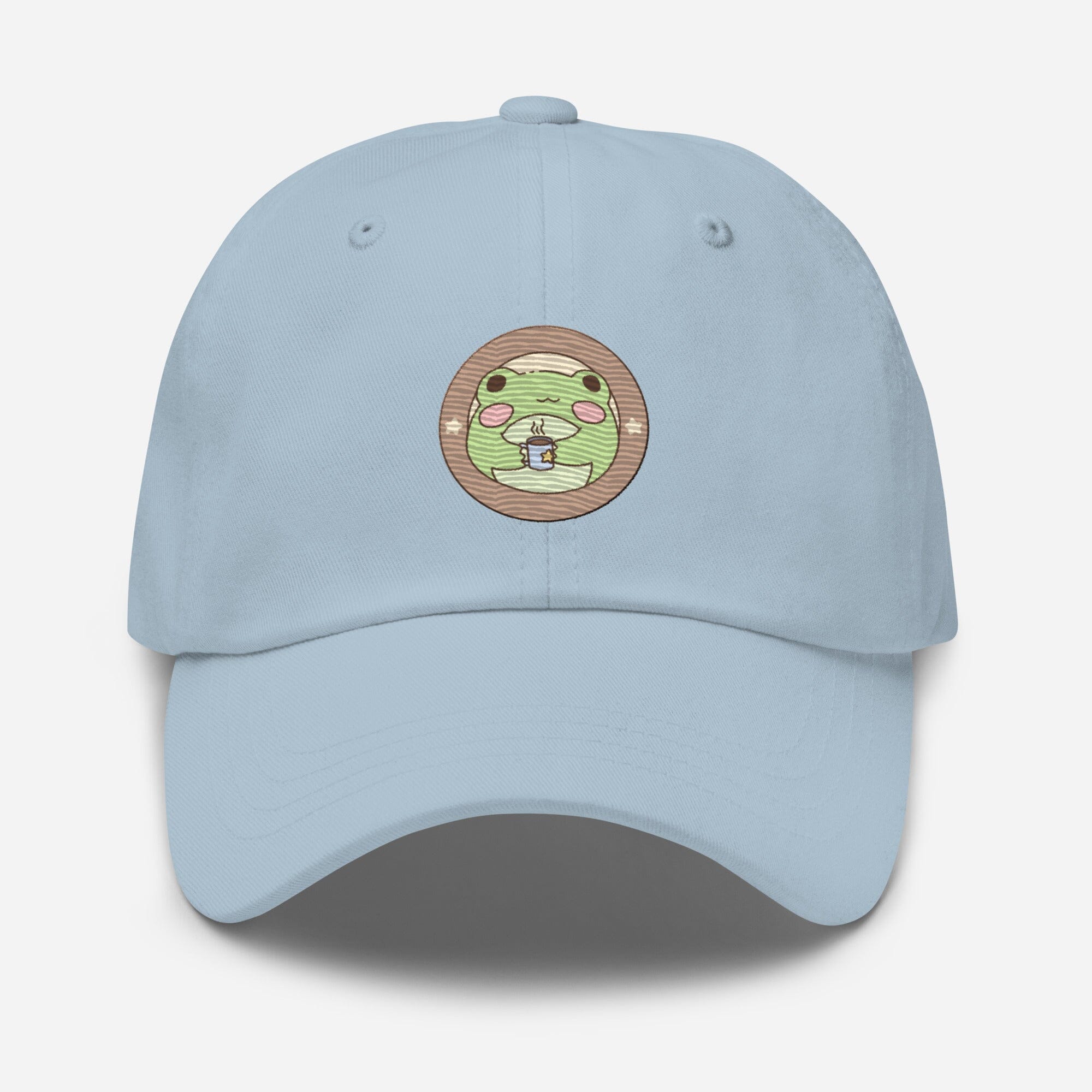 Harold's cafe | Embroidered Dad hat | TTI Stream Threads & Thistles Inventory Light Blue 