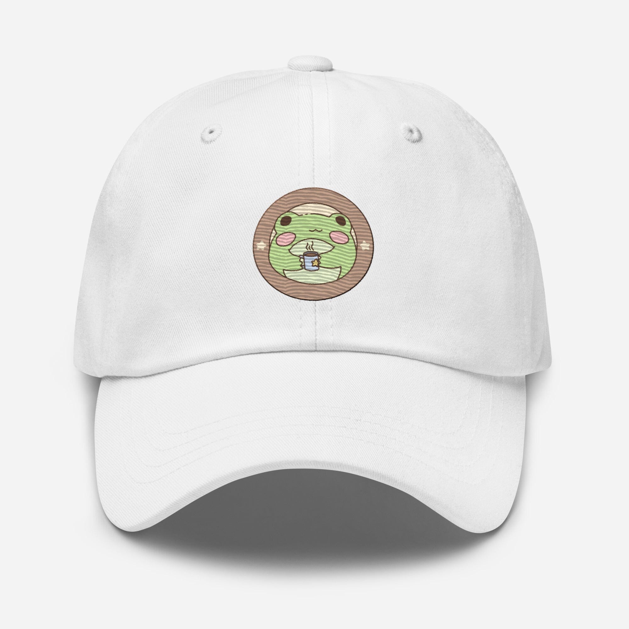 Harold's cafe | Embroidered Dad hat | TTI Stream Threads & Thistles Inventory White 