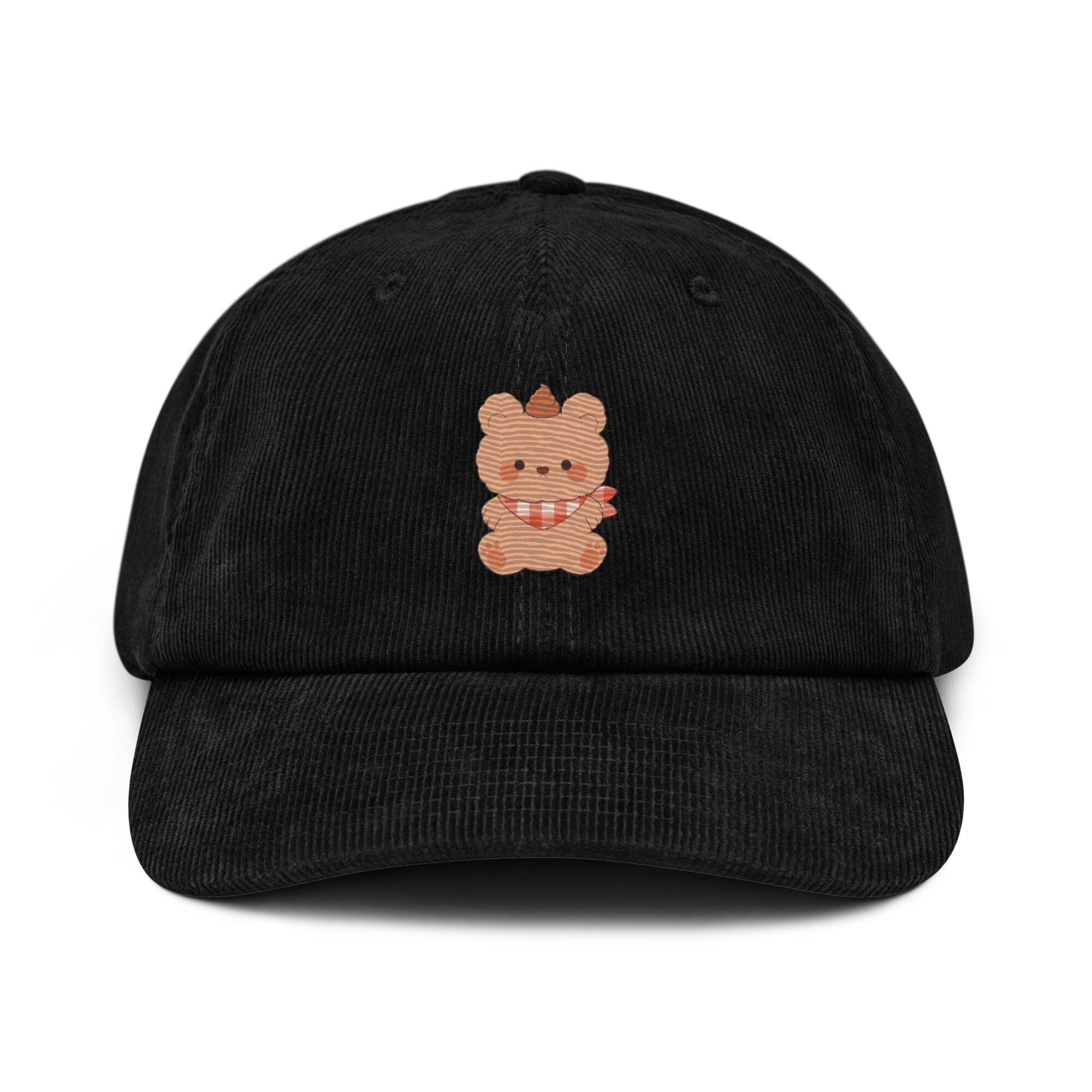 Overstimulated Bear | Corduroy hat | Cozy Games & Hobbies Threads & Thistles Inventory Black 