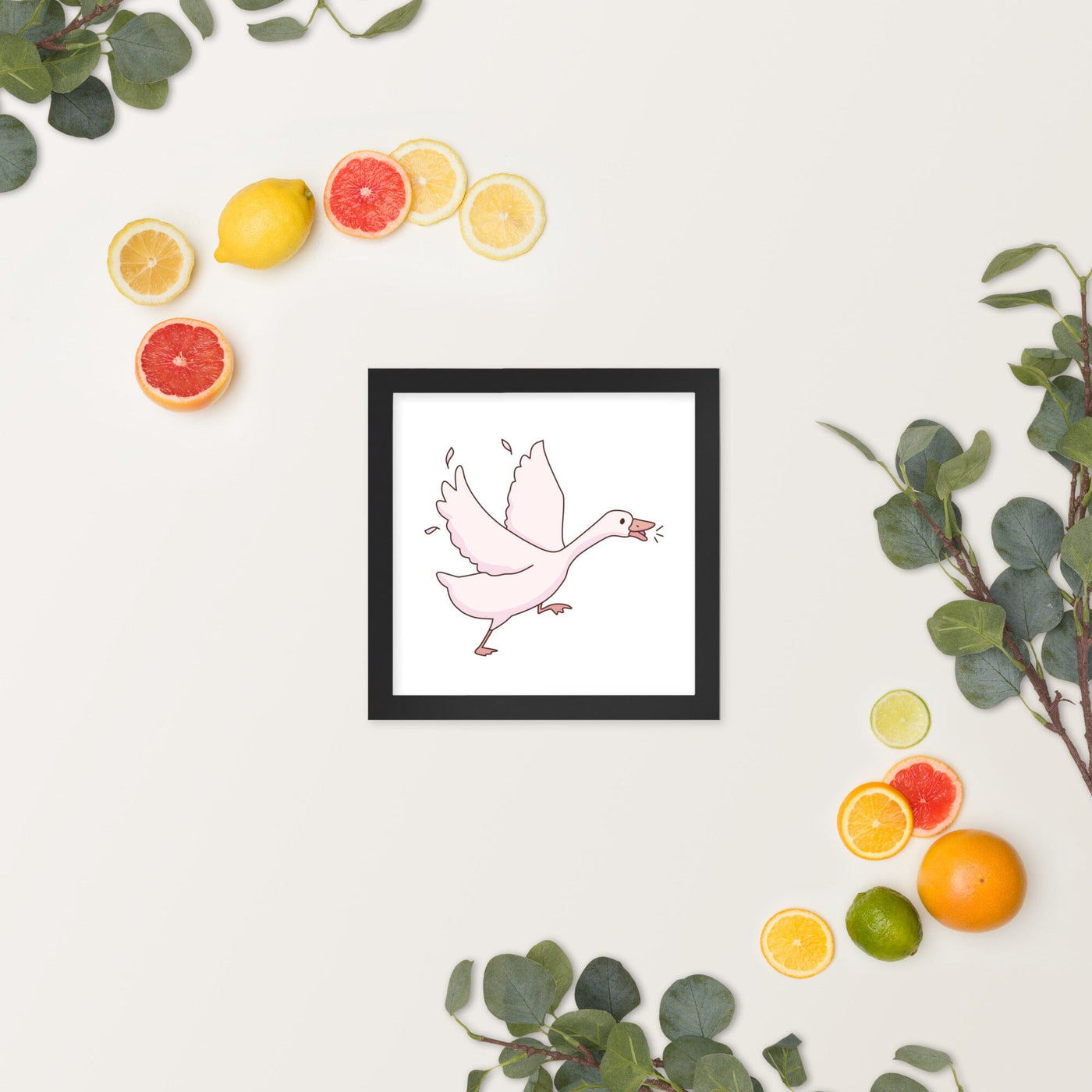 Goose | Framed poster | TTI Stream Threads & Thistles Inventory Black 10″×10″ 